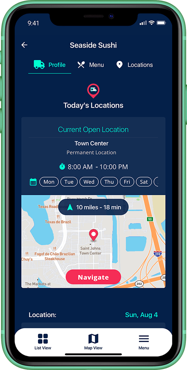 Track Food Truck Locations - Food Trucks